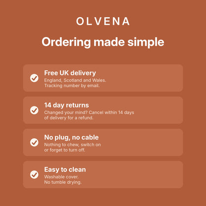 Olvena Ember Bed: Self-Warming Pet Bed for Dogs & Cats
